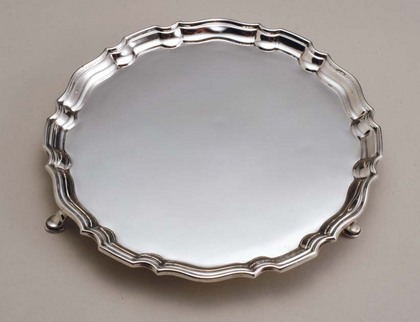 Asprey Silver Piecrust Waiter